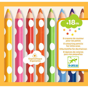8 first colouring pencils