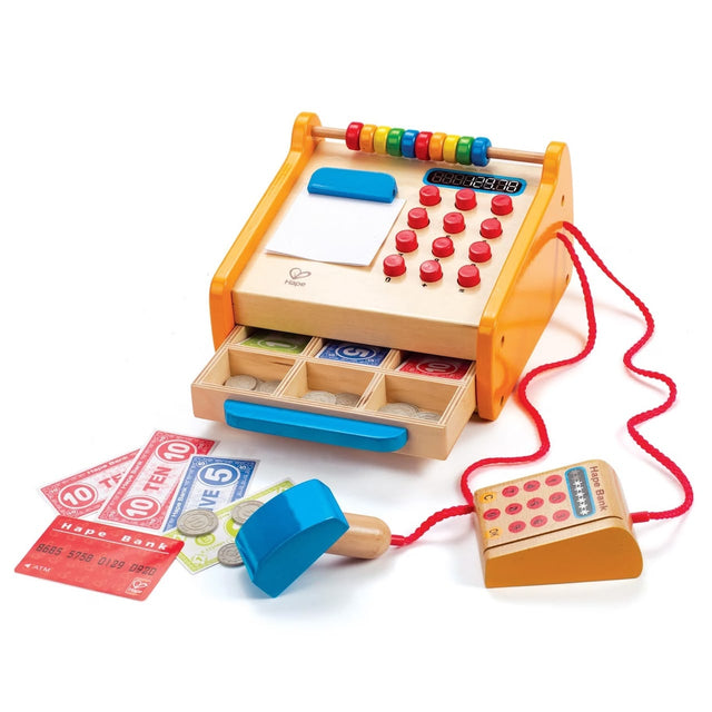 Caisse enregistreuse en bois (37 pcs) - Jouets d'imitation by Hape