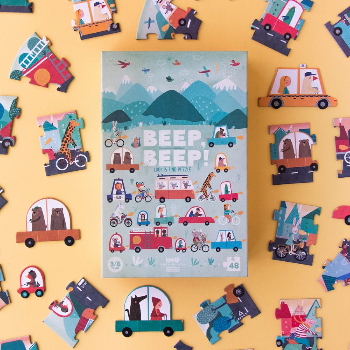Beep Beep observation puzzle (48 pcs)