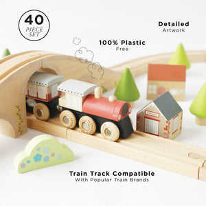 Coffret de train Figure 8 (40 pcs) - Ensembles de jeu by Le Toy Van