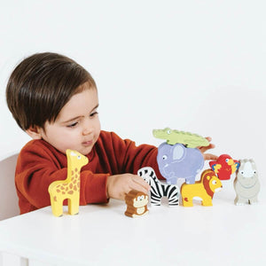 Animaux d'Afrique à empiler - Jouets à trier & empiler by Le Toy Van