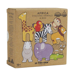 Animaux d'Afrique à empiler - Jouets à trier & empiler by Le Toy Van