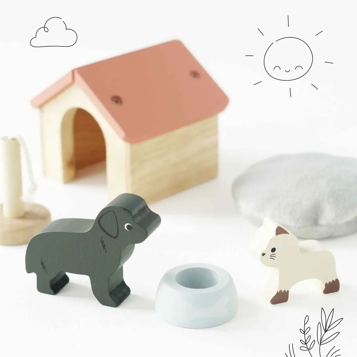 Animaux de compagnie pour maison de poupée - Ensembles de jeu by Le Toy Van