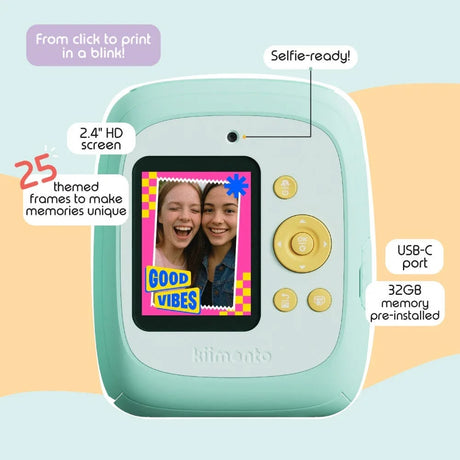 Appareil photo à impression instantanée Print Pro (modèle P2) - Jeux électroniques by Kiimento