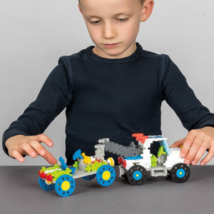 Apprends à construire: GO! Véhicules (500 pcs) - Jeux de construction by Plus-Plus