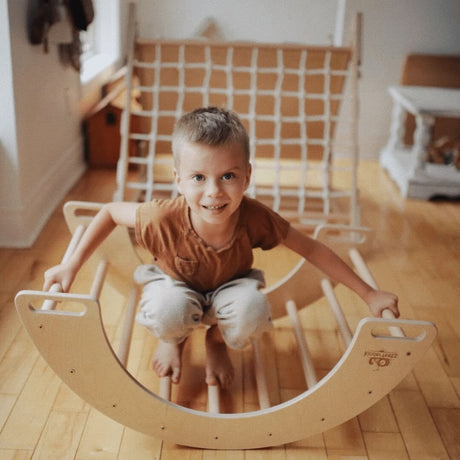 Ensemble Pikler : Arche à bascule + rampe-glissoire - Jeu actif by Kinderfeets