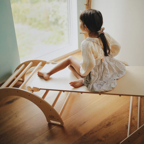 Arche à bascule + Triangle d'escalade + rampe Pikler - Jeu actif by Kinderfeets