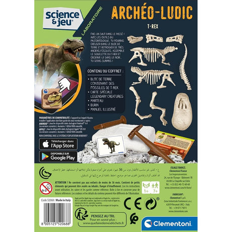 Archéo-ludic: T-Rex phosphorescent - Jeux scientifiques by Clementoni