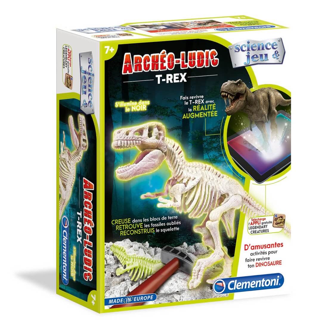 Archéo-ludic: T-Rex phosphorescent - Jeux scientifiques by Clementoni