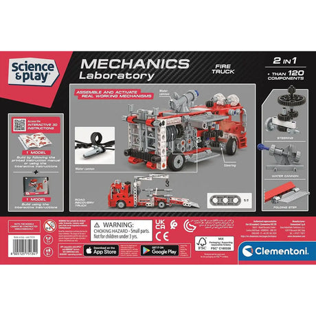 Atelier de mécanique - Camion de pompiers - Jeux d'assemblage by Clementoni