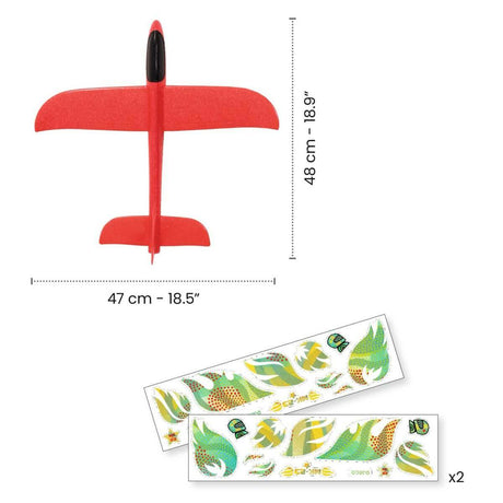 Avion planeur en mousse Fire Plane - Jeu actif by Djeco