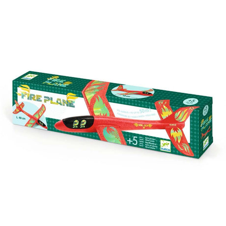 Avion planeur en mousse Fire Plane - Jeu actif by Djeco