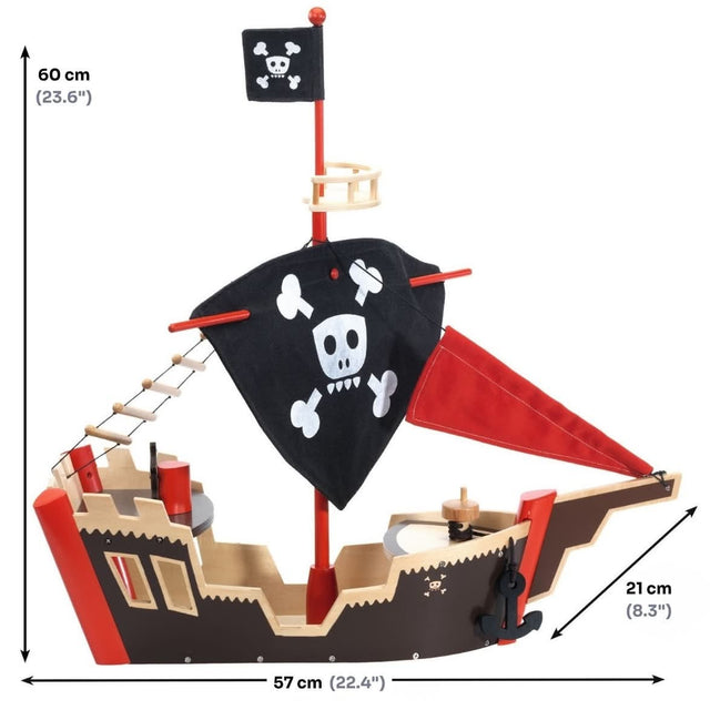 Bateau pirate en bois Arty Toys - Ensembles de jeu by Djeco