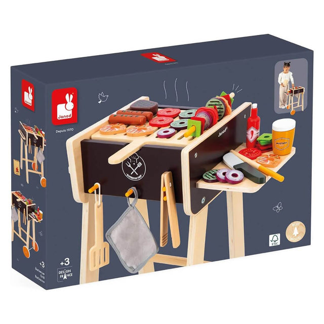 BBQ en bois tout équipé - Jouets d'imitation by Janod