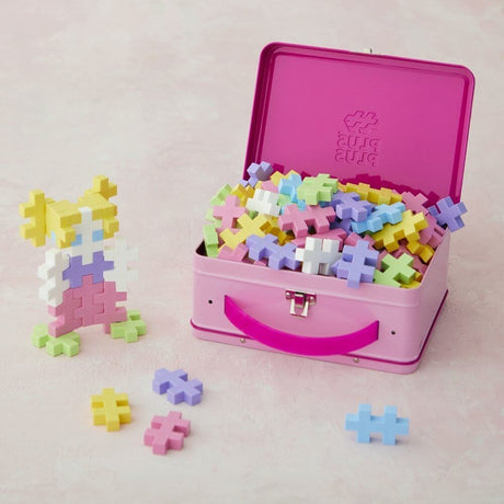 BIG Basic - Valise en métal Pastel (70 pcs) - Jeux de construction by Plus-Plus
