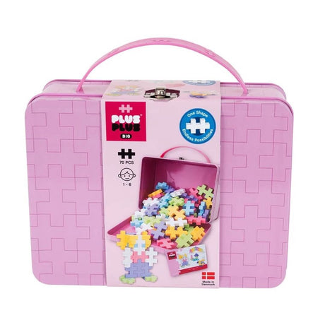BIG Basic - Valise en métal Pastel (70 pcs) - Jeux de construction by Plus-Plus