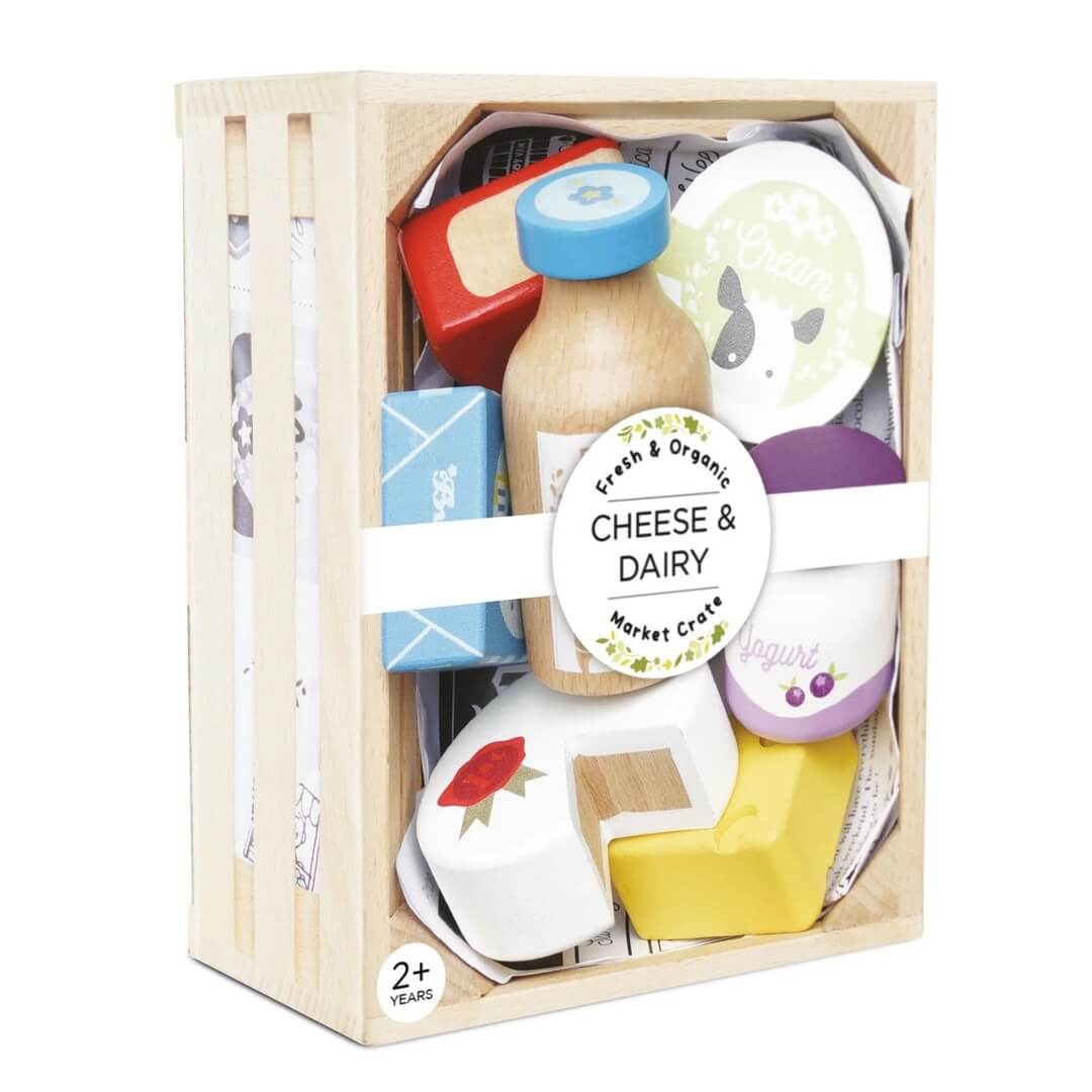 Caisse de fromage et produits laitiers du marché - Jouets d'imitation by Le Toy Van