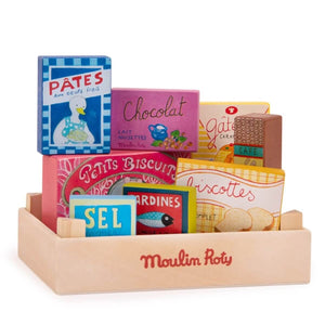 Caissette d'épicerie du garde-manger (9 pcs) - Jouets d'imitation by Moulin Roty