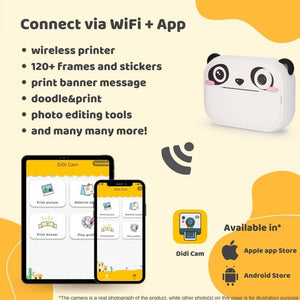 Caméra numérique à impression instantanée - Koko le panda (modèle P)-Kidamento-Comme des Pirates
