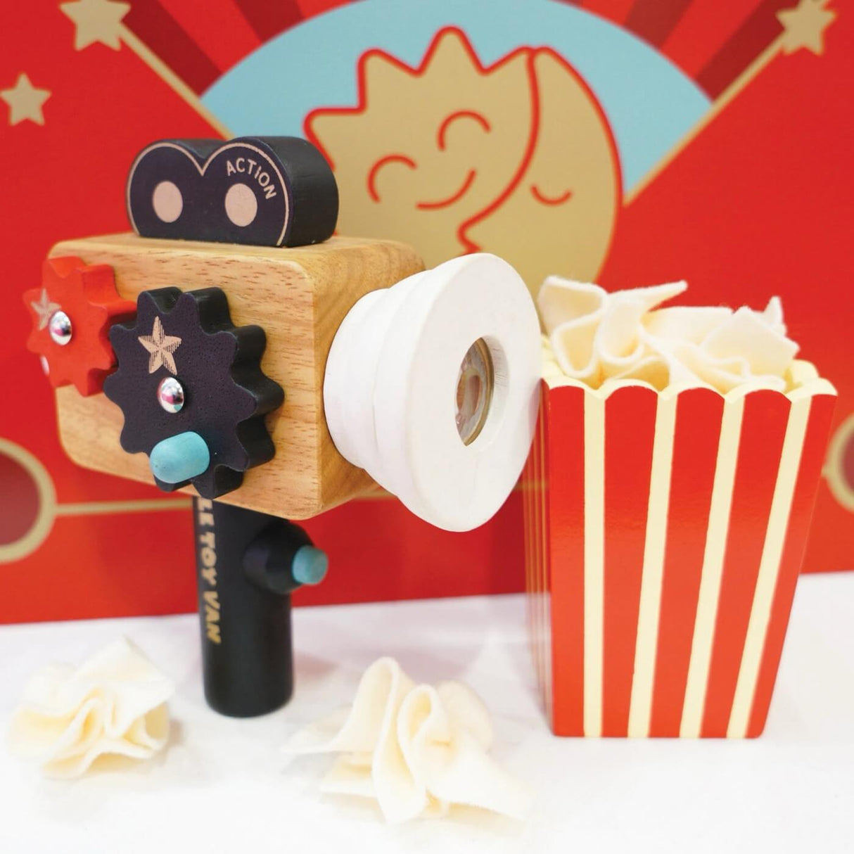 Caméra vidéo en bois de cinéaste-Jouets d'imitation-Le Toy Van-Comme des Pirates