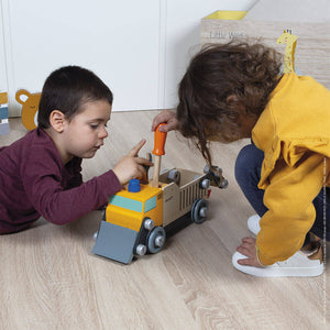 Camion de chantier Brico'Kids à assembler-Janod-Comme des Pirates