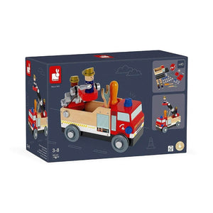 Camion de pompiers à assembler Brico'Kids-Véhicules de jeu-Janod-Comme des Pirates