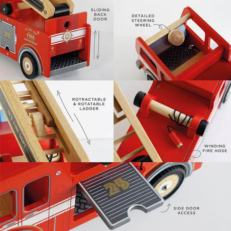 Camion de pompiers en bois-Véhicules de jeu-Le Toy Van-Comme des Pirates