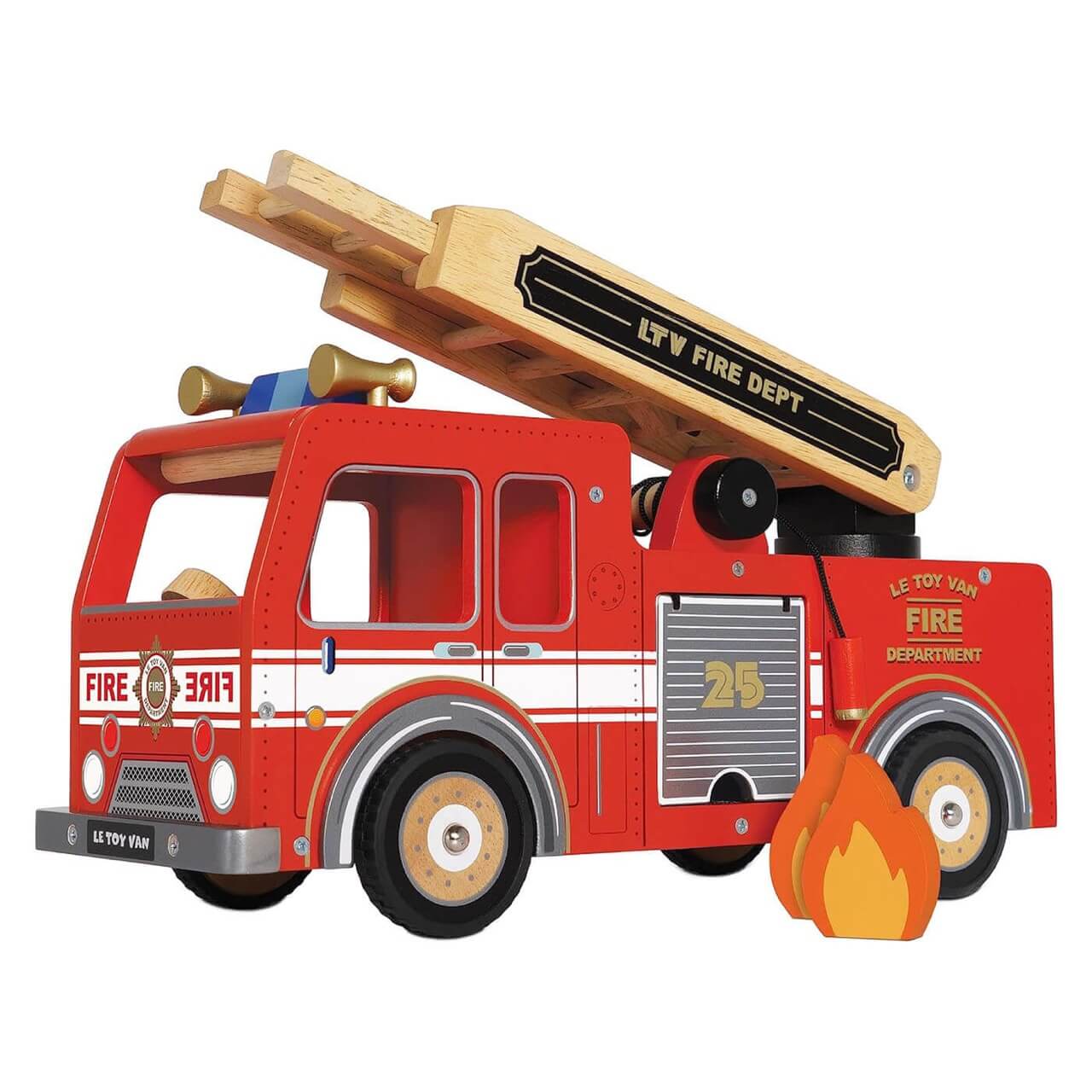 Wooden Fire Engine Truck – Comme des Pirates