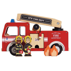 Camion de pompiers en bois - Véhicules de jeu by Le Toy Van