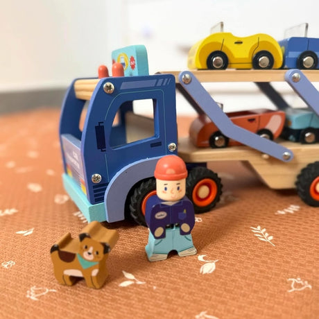 Camion de transport de voitures Avenue du Moulin - Véhicules de jeu by Moulin Roty
