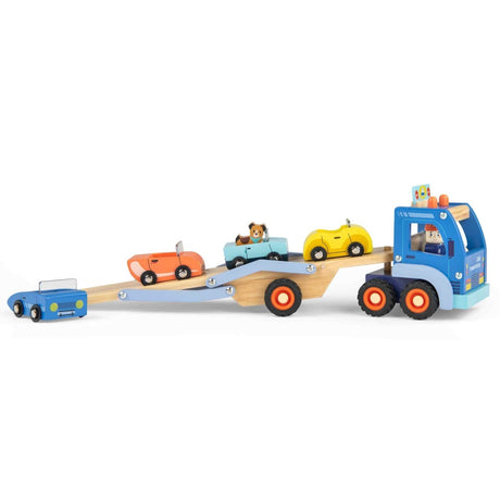 Camion de transport de voitures Avenue du Moulin - Véhicules de jeu by Moulin Roty
