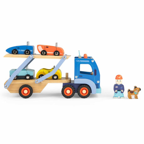 Camion de transport de voitures Avenue du Moulin - Véhicules de jeu by Moulin Roty