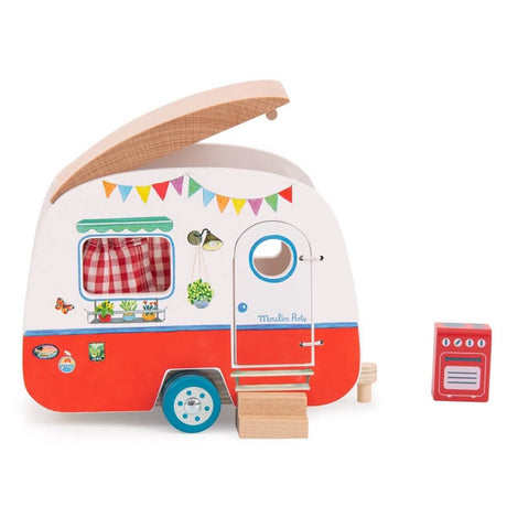 Caravane meublée La Grande Famille - Ensembles de jeu by Moulin Roty