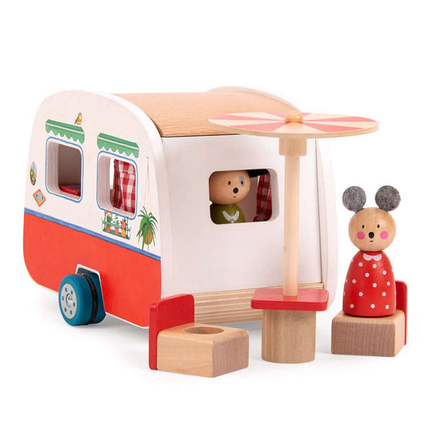 Caravane meublée La Grande Famille - Ensembles de jeu by Moulin Roty