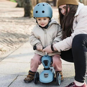 Casque Bleu Acier (45–51 cm) - Jeux d'extérieur by Scoot & Ride