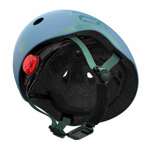 Casque Bleu Acier (45–51 cm) - Jeux d'extérieur by Scoot & Ride