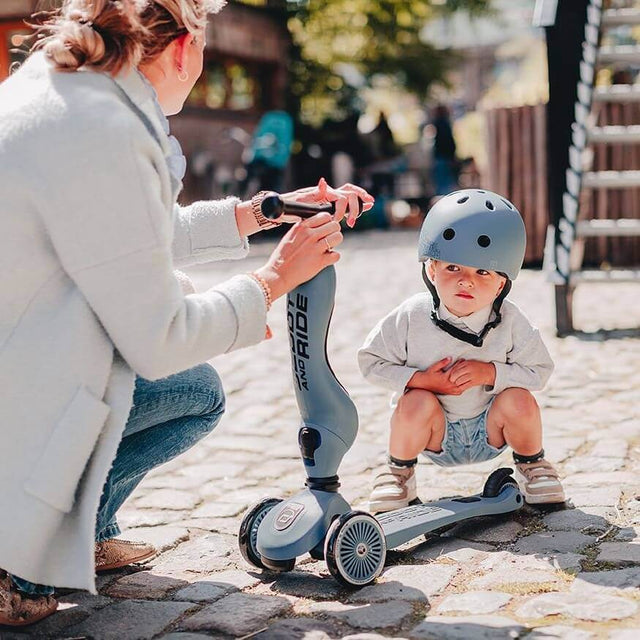 Casque Bleu Acier (45–51 cm) - Jeux d'extérieur by Scoot & Ride