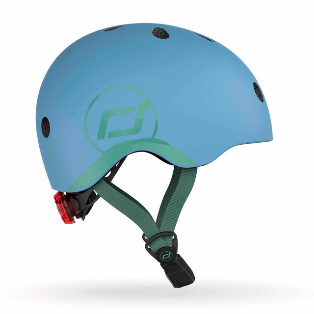 Casque Bleu Acier (45–51 cm) - Jeux d'extérieur by Scoot & Ride