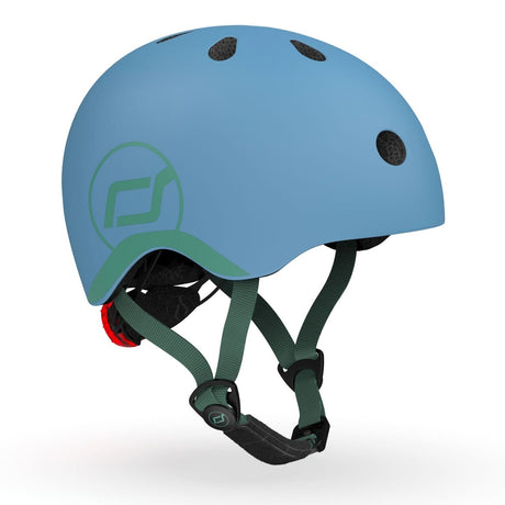 Casque Bleu Acier (45–51 cm) - Jeux d'extérieur by Scoot & Ride