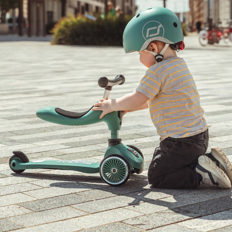 Casque Vert Forêt (45–51 cm) - Jeux d'extérieur by Scoot & Ride