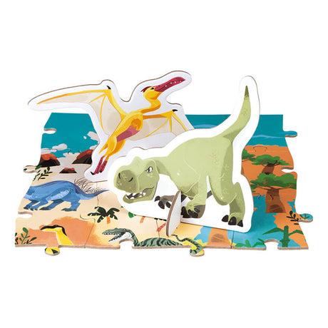 Casse-tête éducatif géant 3D - Dinosaures (200 pcs)-Janod-Comme des Pirates