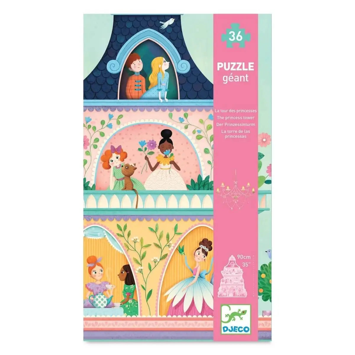 Puzzle géant - Tour des princesses (36 pcs) - Casse-têtes by Djeco