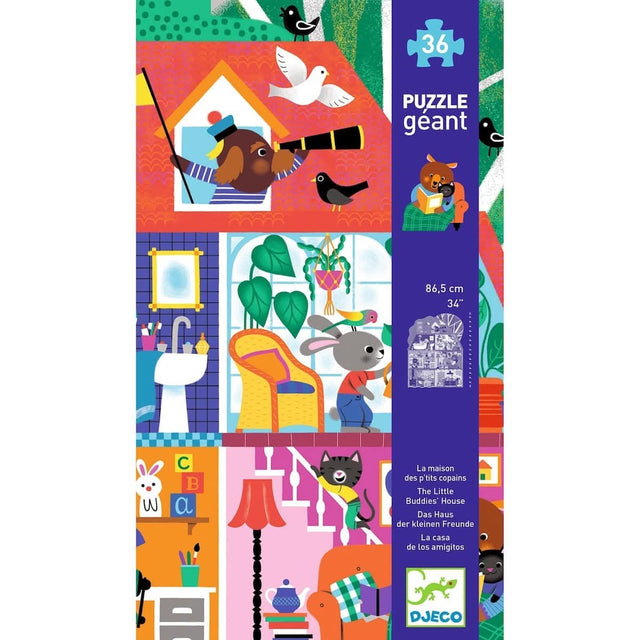 Casse-tête géant Maison p'tits copains (36 pcs) - Casse-têtes by Djeco
