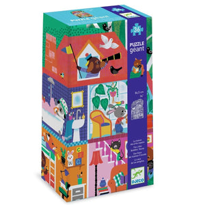 Casse-tête géant Maison p'tits copains (36 pcs) - Casse-têtes by Djeco