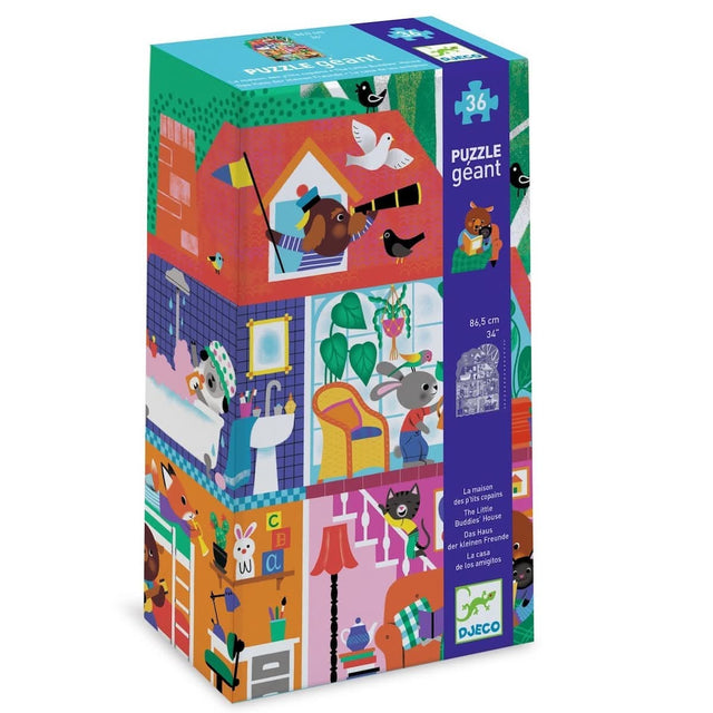 Casse-tête géant Maison p'tits copains (36 pcs) - Casse-têtes by Djeco