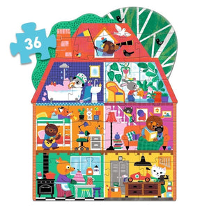 Casse-tête géant Maison p'tits copains (36 pcs) - Casse-têtes by Djeco