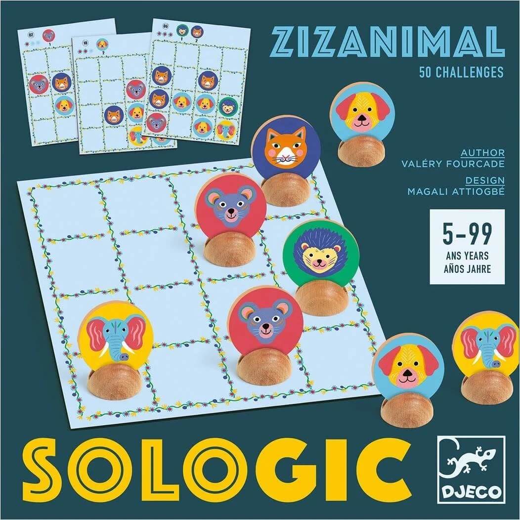 Casse-tête Sologic - Zizanimal-Jeux de logique-Djeco-Comme des Pirates