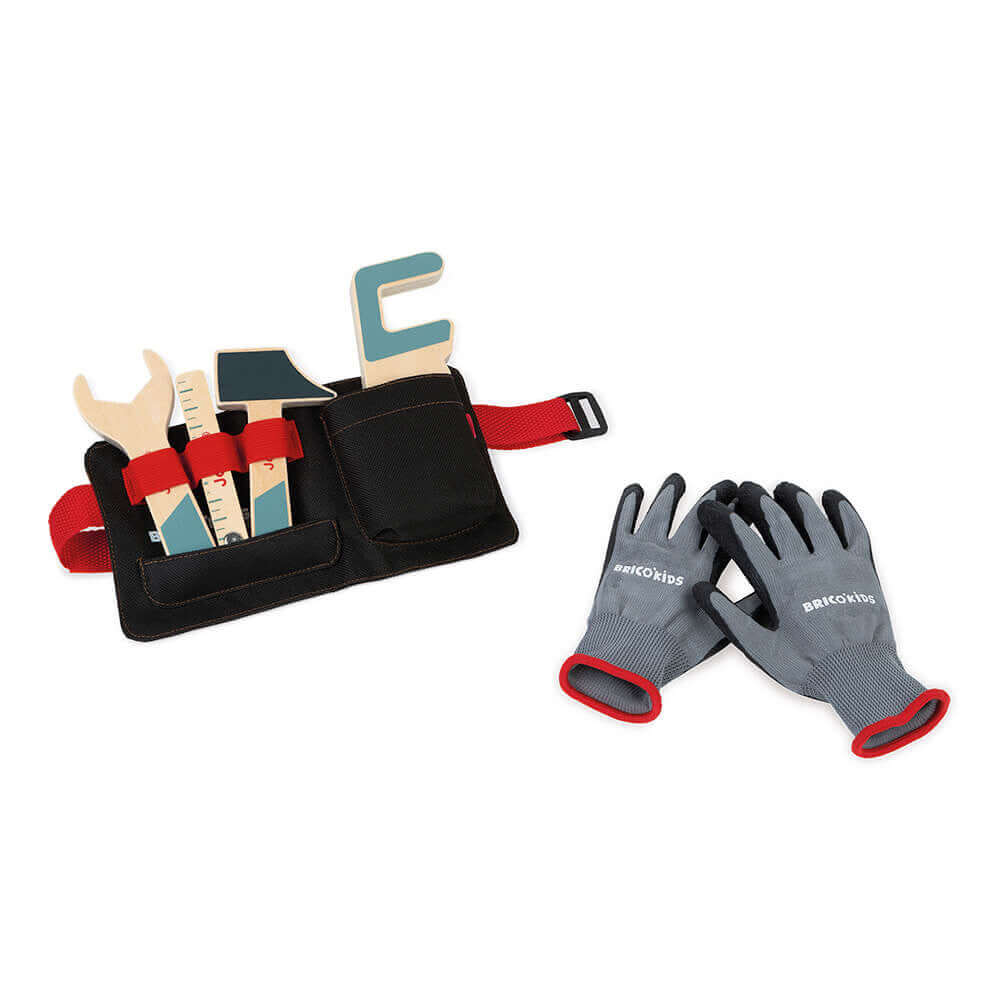 Ceinture d'outils et gants Brico'Kids-Janod-Comme des Pirates