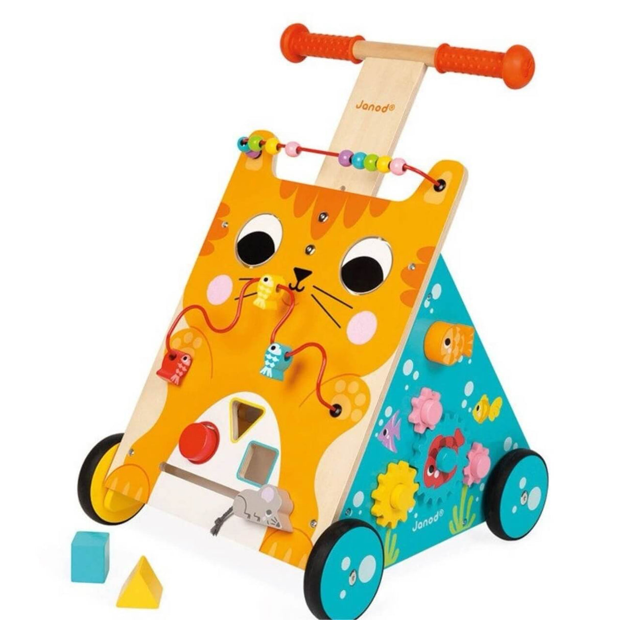 Chariot de marche multi-activités Chat-Trotteurs-Janod-Comme des Pirates