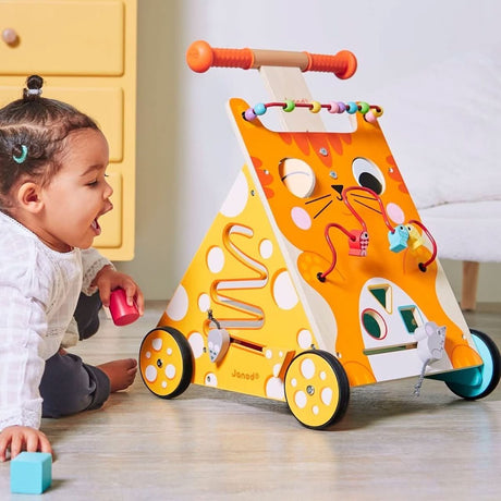 Chariot de marche multi-activités Chat - Trotteurs by Janod